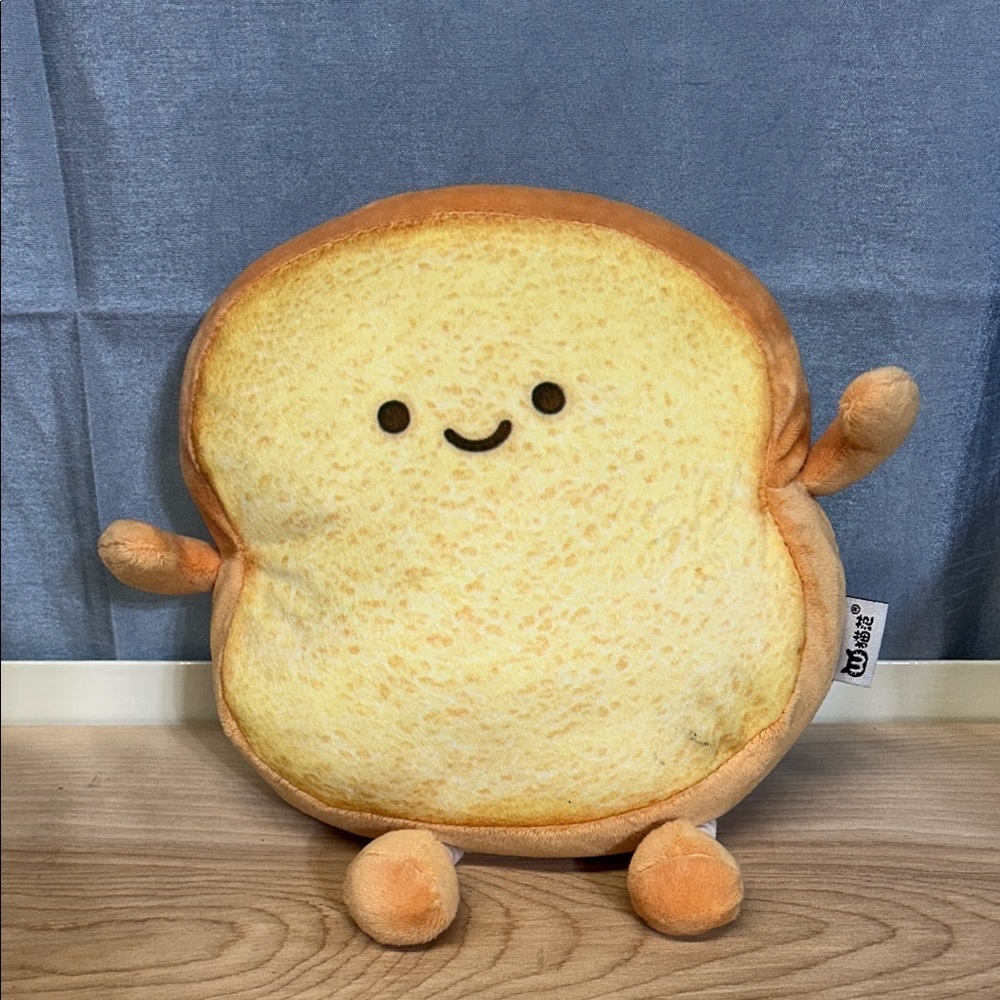 X-DOLLS Toast Slice Bread 9" Plush Funny Food Plush Stuffed Toy